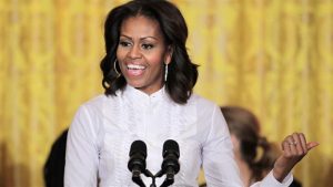 Image for Michelle Obama Speaks to the Education of Girls in Morocco With Daughters In Tow